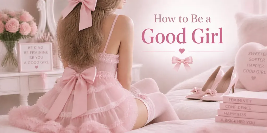 a girl n pnk with a pink bow n her blonde hair
